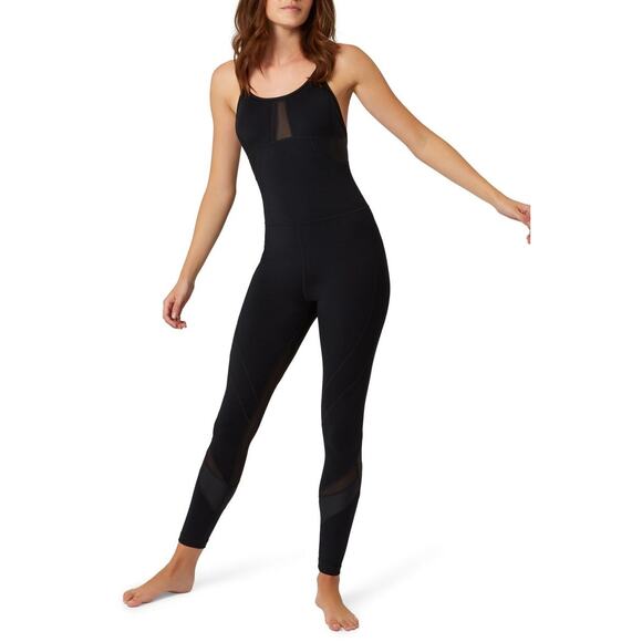 Sweaty Betty Makarasana Unitard Mesh Jumpsuit Yoga One Piece Activewear Workout - Picture 1 of 7
